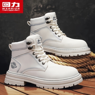 运动防滑机车骑行工装 回力马丁靴男款 休闲皮鞋 英伦风男士 靴子 冬季