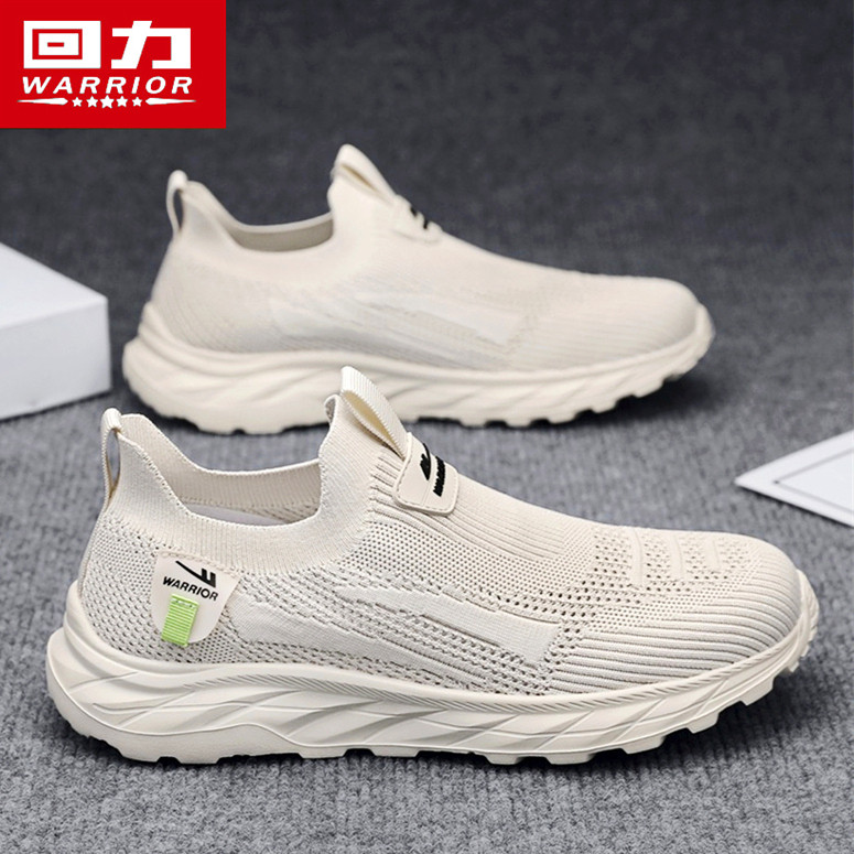 回力男鞋帆布鞋男款夏季透气飞织网面网鞋一脚蹬休闲运动软底布鞋,流行男鞋,帆布鞋,淘宝优惠券,粉丝福利购,淘宝优惠卷