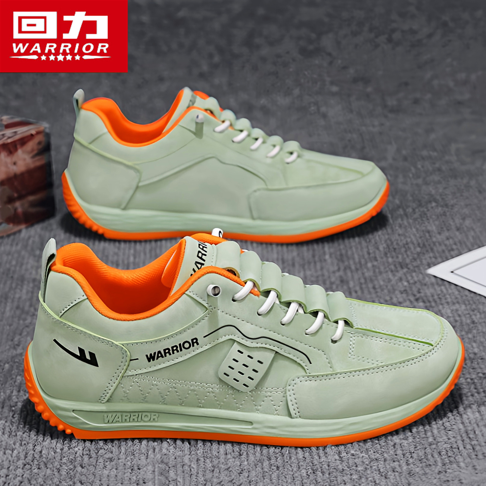 回力阿甘男鞋秋季透气潮流百搭休闲板鞋一脚蹬运动跑步软底工作鞋