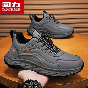 皮面防水跑步软底老爹鞋 回力男鞋 百搭休闲运动爸爸鞋 冬季 2025新款