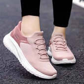 Skechers斯凯奇slip ins秋季 女鞋 闪穿鞋 一脚蹬妈妈透气运动健步鞋