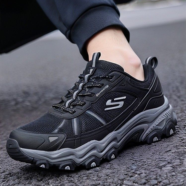 斯凯奇2026年秋冬新款男子登山防滑户外老爹鞋休闲运动复古跑步鞋,流行男鞋,帆布鞋,淘宝优惠券,粉丝福利购,淘宝优惠卷