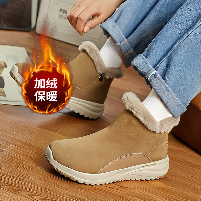 斯凯奇雪地靴-加绒保暖