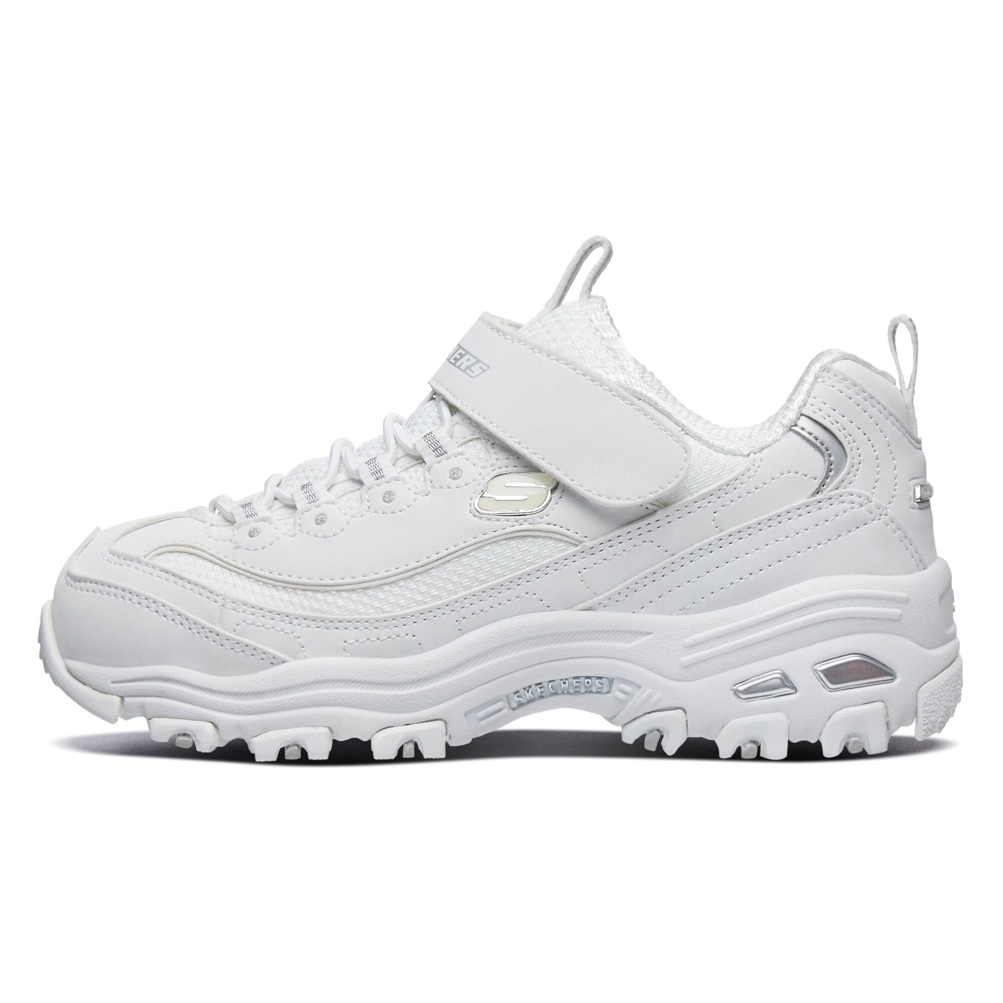 Skechers斯凯奇女童魔术贴休闲缓震防滑老爹鞋运动熊猫鞋996212L