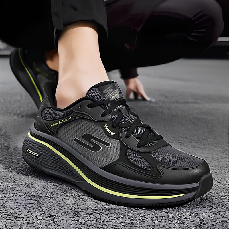 斯凯奇闪穿鞋系列2026年春夏季新款男一脚蹬运动健步鞋减震跑步鞋