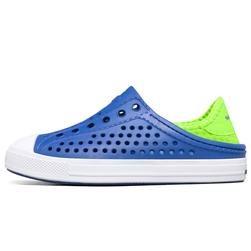Skechers斯凯奇童鞋男童春季透气一脚套休闲凉鞋舒适沙滩洞洞鞋子