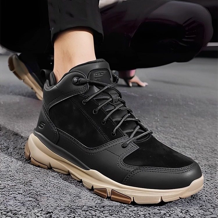 Skechers斯凯奇男鞋秋冬季款高帮鞋户外短靴工装皮靴休闲鞋65731,流行男鞋,高帮鞋,淘宝优惠券,粉丝福利购,淘宝优惠卷