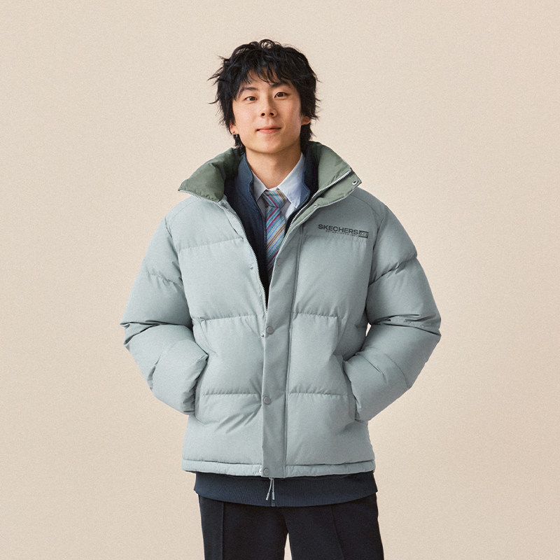 斯凯奇2026秋冬新款男女羽绒外套保暖百搭防泼水登山服夹克户外服