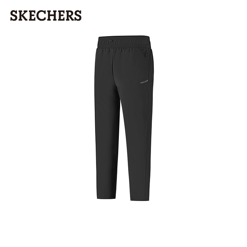 斯凯奇2025新款夏女运动长裤休闲裤透气束脚九分裤吸湿速干运动裤