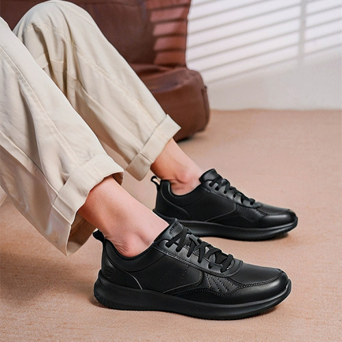 斯凯奇百搭休闲商务皮鞋男鞋