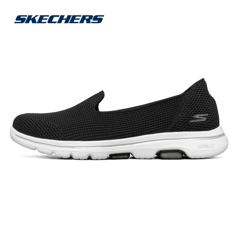 skechers斯凯奇秋冬季新款女鞋休闲减震健步鞋一脚蹬运动鞋124001
