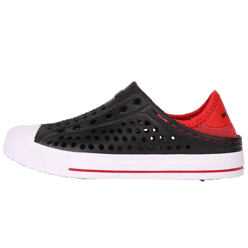 Skechers斯凯奇青少年洞洞鞋2026春季新款透气休闲鞋男鞋包头凉鞋