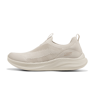 斯凯奇女鞋2026春新款一脚蹬健步鞋休闲运动平底鞋轻便软底散步鞋