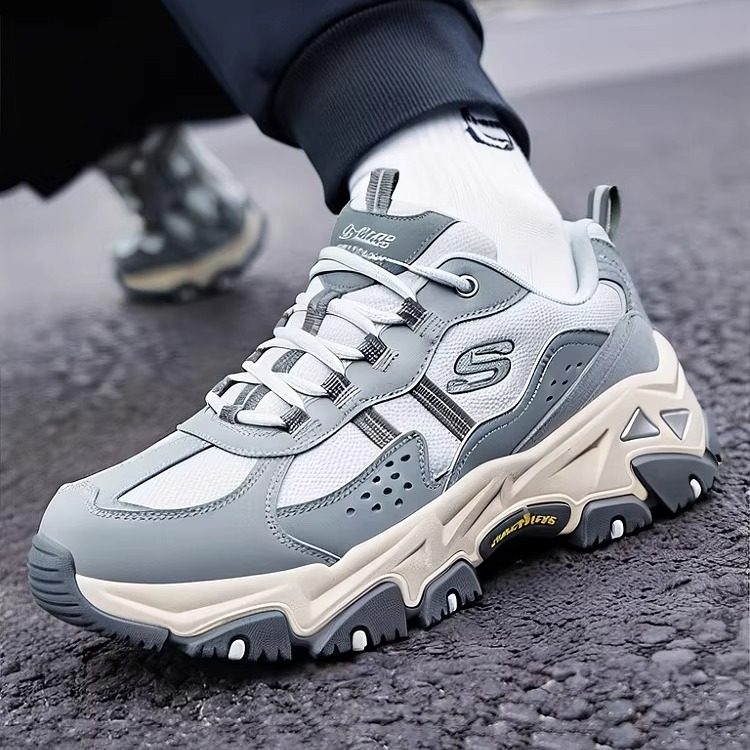 【成毅同款】Skechers斯凯奇秋季男鞋复古时尚增高户外运动休闲鞋,流行男鞋,时尚休闲鞋,淘宝优惠券,粉丝福利购,淘宝优惠卷