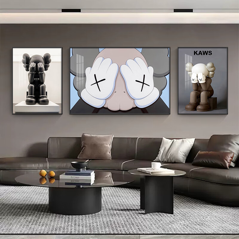 客厅潮牌定制暴力熊装饰画