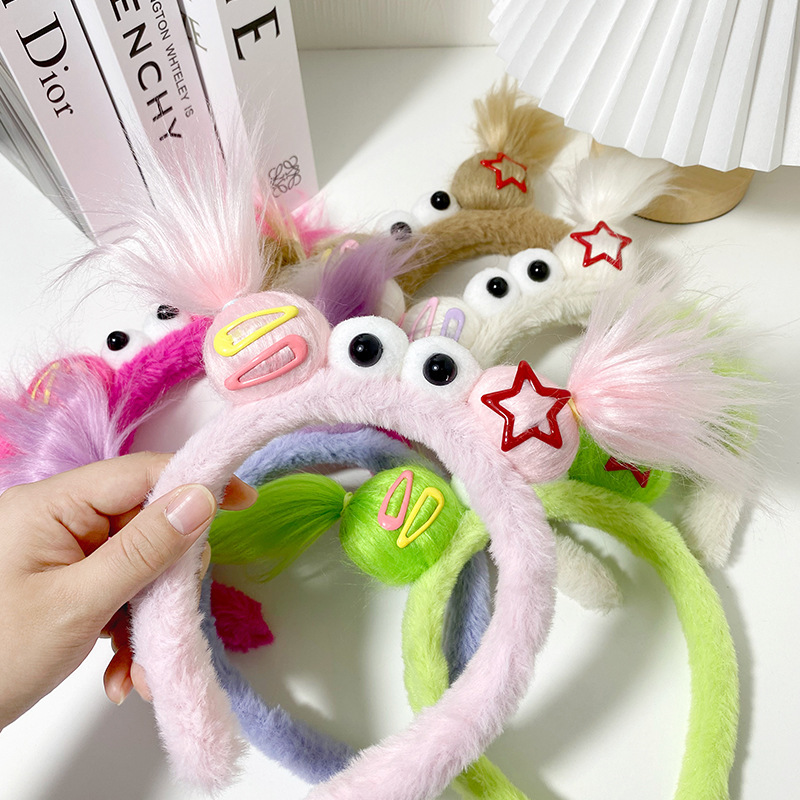 带头发的发箍丑萌发卡款炸毛发箍