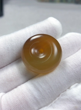 天然岫玉辽阳花玉平安扣面包扣