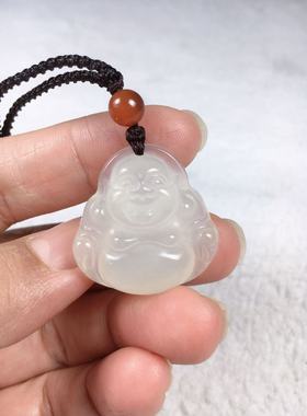 温润岫玉佛公吊坠慈颜纳祥瑞