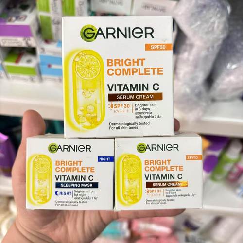 泰国烟酰胺柠檬面霜面膜GARNIER