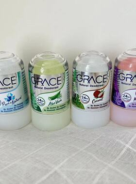 泰国直邮crystal除臭棒腋下狐臭天然矿物盐止汗走珠石女持久留香