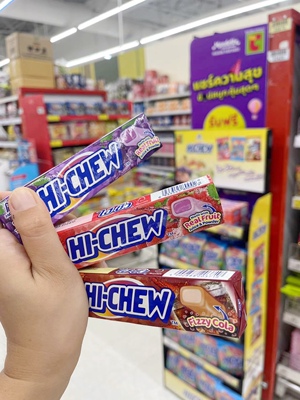 泰国原装森永HI-CHEW嗨啾香口软糖水果软糖条装57g口嚼糖婚庆喜糖