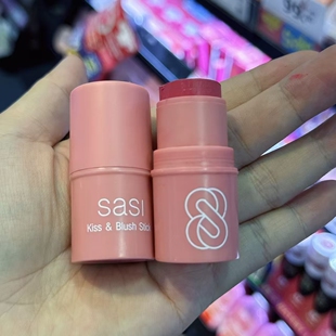 泰国sasi腮红棒膏状方便携带质地轻薄哑光持妆雾面奶油提亮肤色