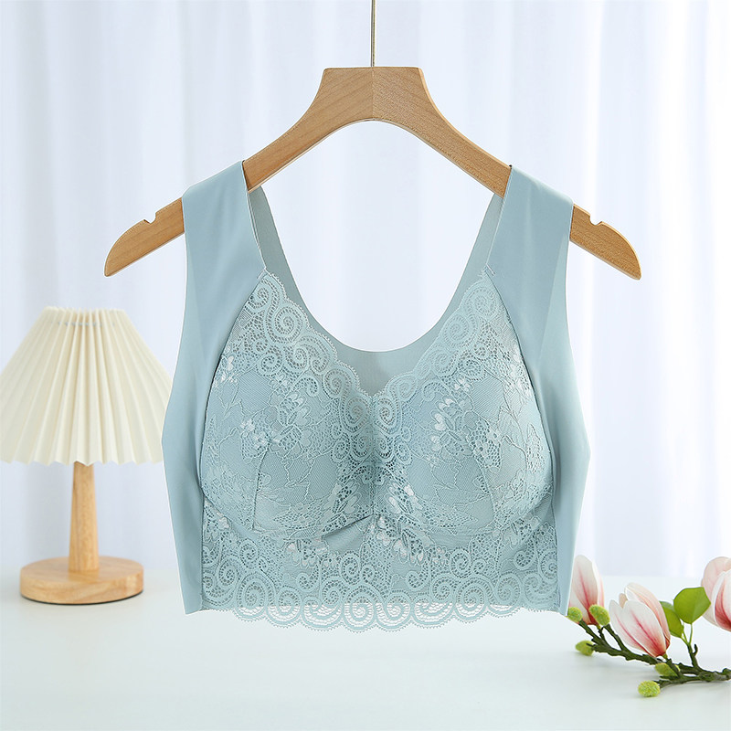 唐丰美大码无钢圈女士内衣胖mm宽肩带聚拢背心款文胸薄款舒适奶罩