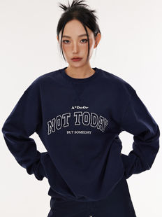 复古街头卫衣套头长袖 TODAY美式 圆领刺绣休闲秋冬 NOT ADoOr