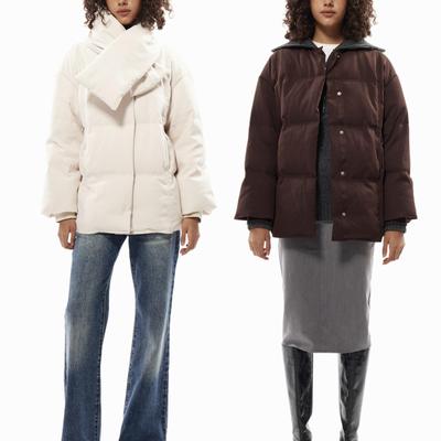 赠同款围巾90鹅绒羽绒服