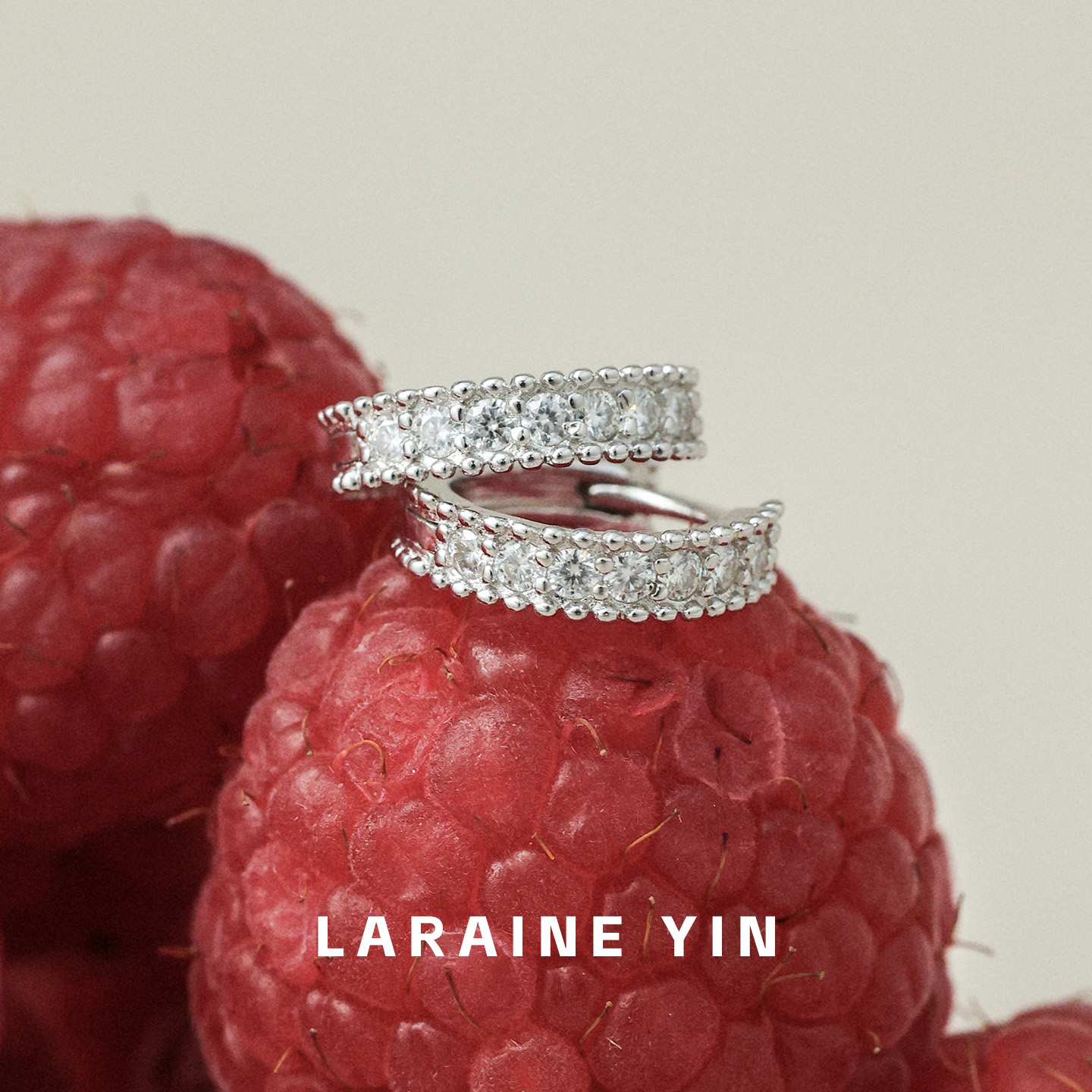 百搭莫桑石耳环小众高级感