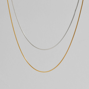 LARAINE YIN简约百搭s925纯银蛇骨链项链高级感锁骨链不易过敏