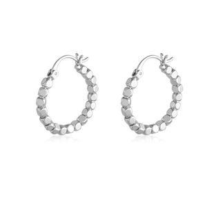 LARAINE YIN碎银几两耳环小众设计感耳钉几何高级感个性圈圈耳饰