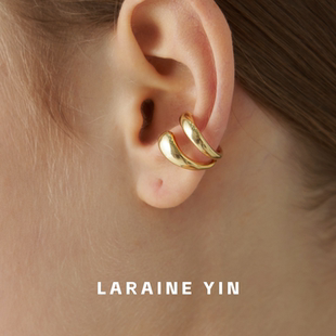 LARAINE YIN小众设计感耳夹双层设计感耳骨夹无耳洞耳饰