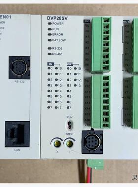 台达DVP28SV11R+DVPEN01，1套，成色实拍图。议价商品