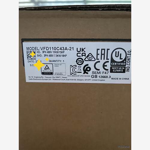 台达VFD110C43A-21变频器