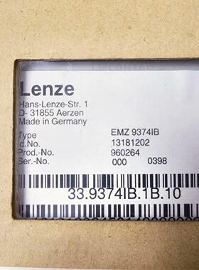 EMZ9374IB Lenze伦茨斩波器，全新原包装议价商品