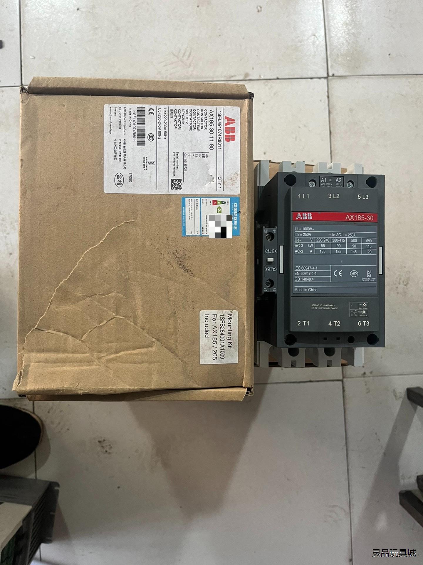 全新ABB AX185-30接触器,线圈电压220V,实物图议价商品