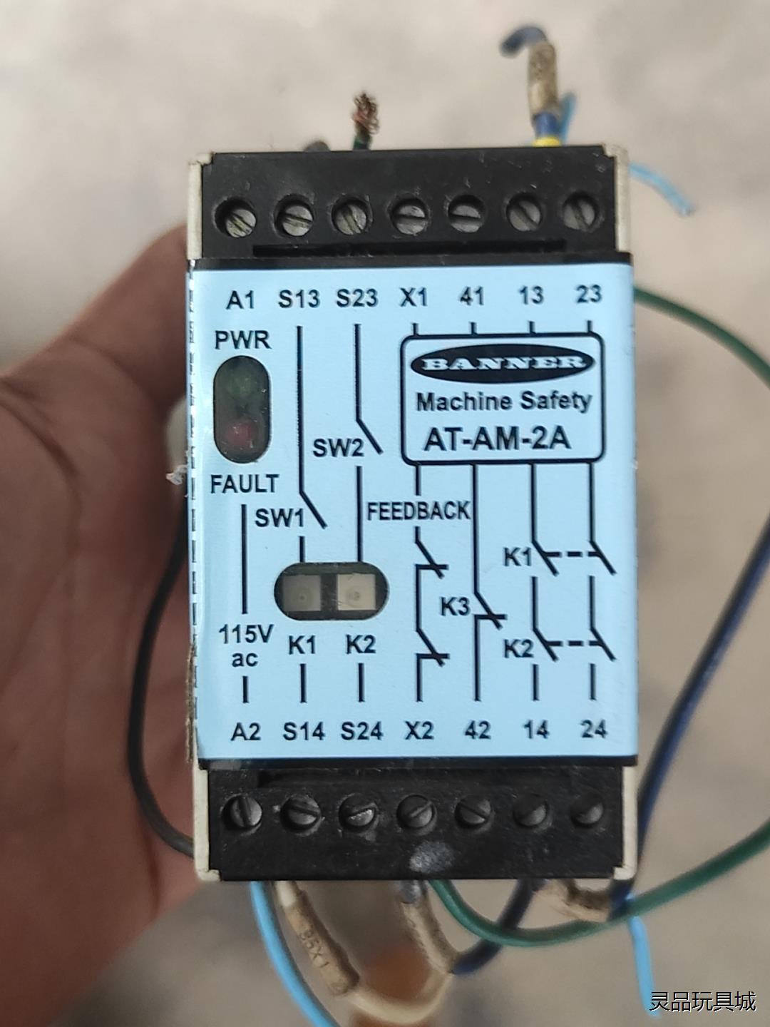 美国邦纳BANNER AT-FM-2A 安全继电器，印刷机拆议价商品