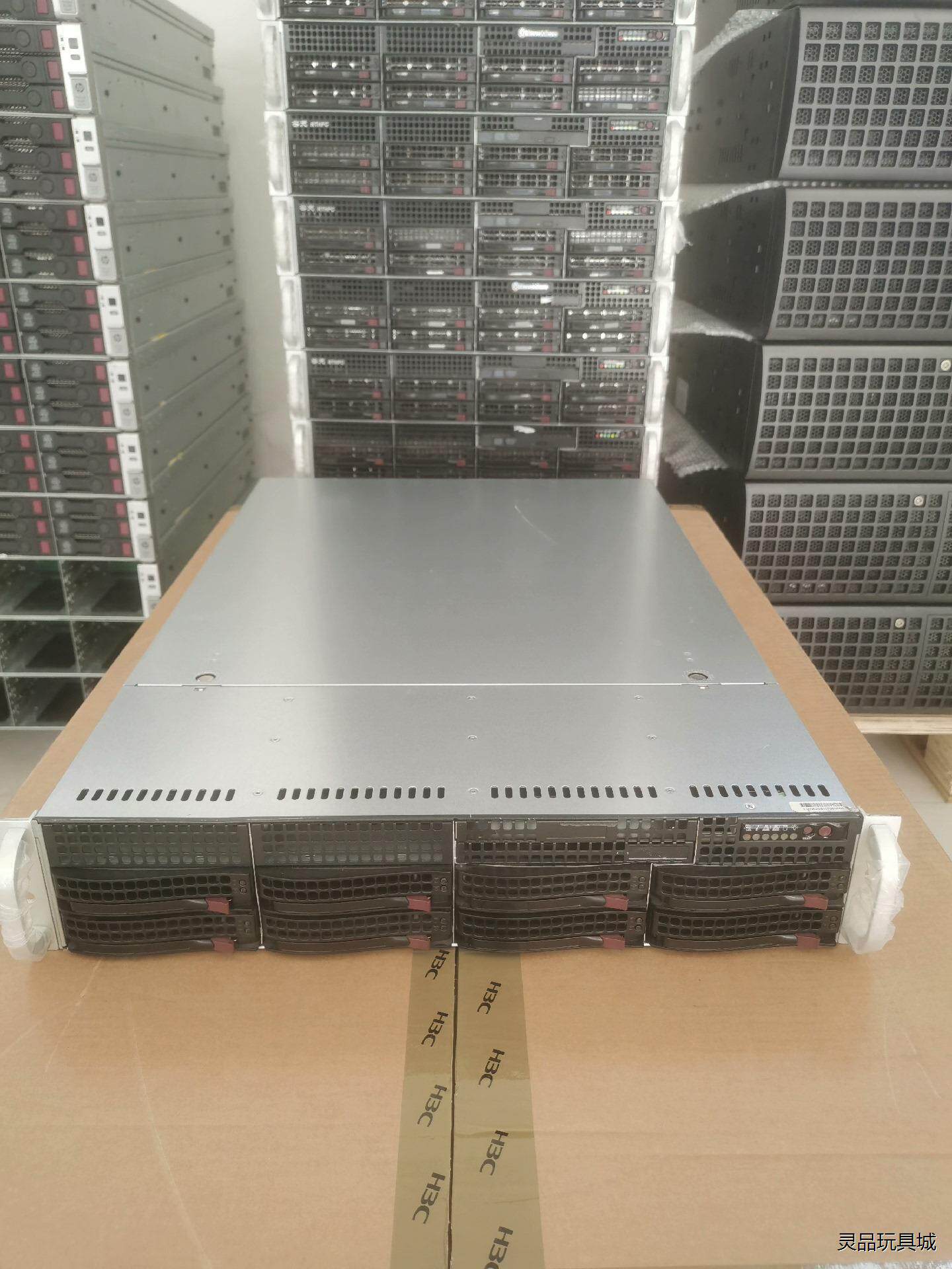 二手2U服务器机箱，超微825TQ 8盘位服务器机箱，带电源议价商品图片
