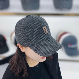 牧马中老年人25新款 防寒保暖帽加绒加厚防风护耳帽休闲秋冬棒球帽