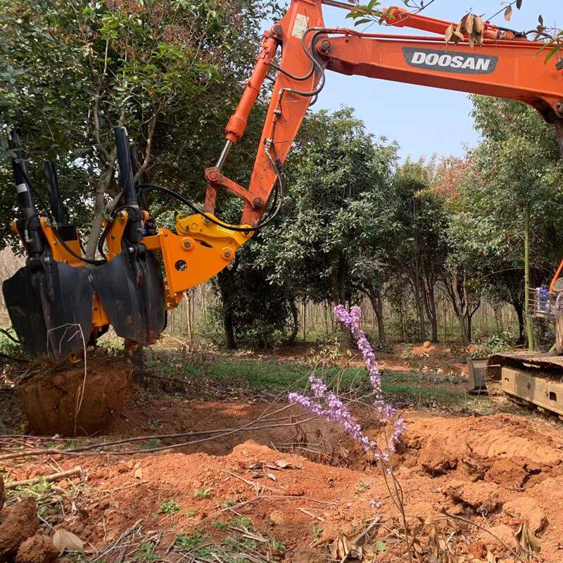 常青快速起树机 四瓣铲式挖树机土球饱满 园林苗木移栽机移树机