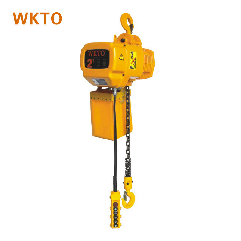 厂家供应5吨运行式链条葫芦wkto牌带跑车倒链环链电动葫芦