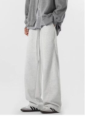 休闲拖地anfit美式长cle男百搭加厚裤子灰色加绒冬季重磅卫裤宽松