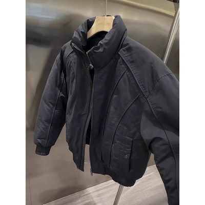 棉外套棉服加痞帅高级感加厚立领