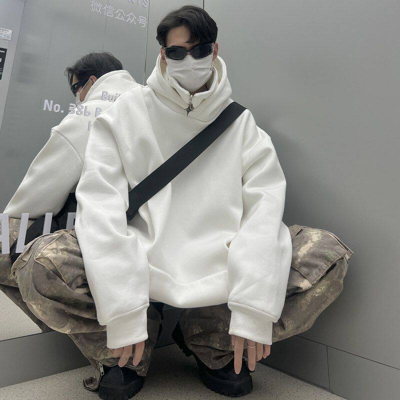 设计感重磅宽松外套小众卫衣衣美式秋季连帽ins休闲潮牌男高街上