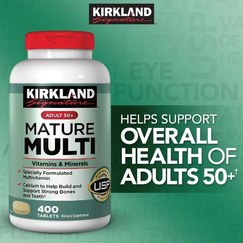 美国Kirkland柯克兰中老年每日多种维生素综合矿物质400粒