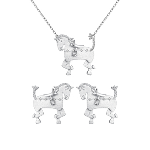 TOGGLER 可爱小马首饰轻奢高级项链耳钉耳环新年马年节日礼物女