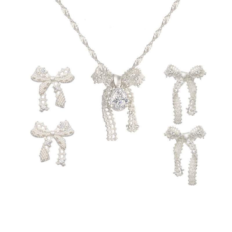 TOGGLER蕾丝系列蝴蝶结耳钉