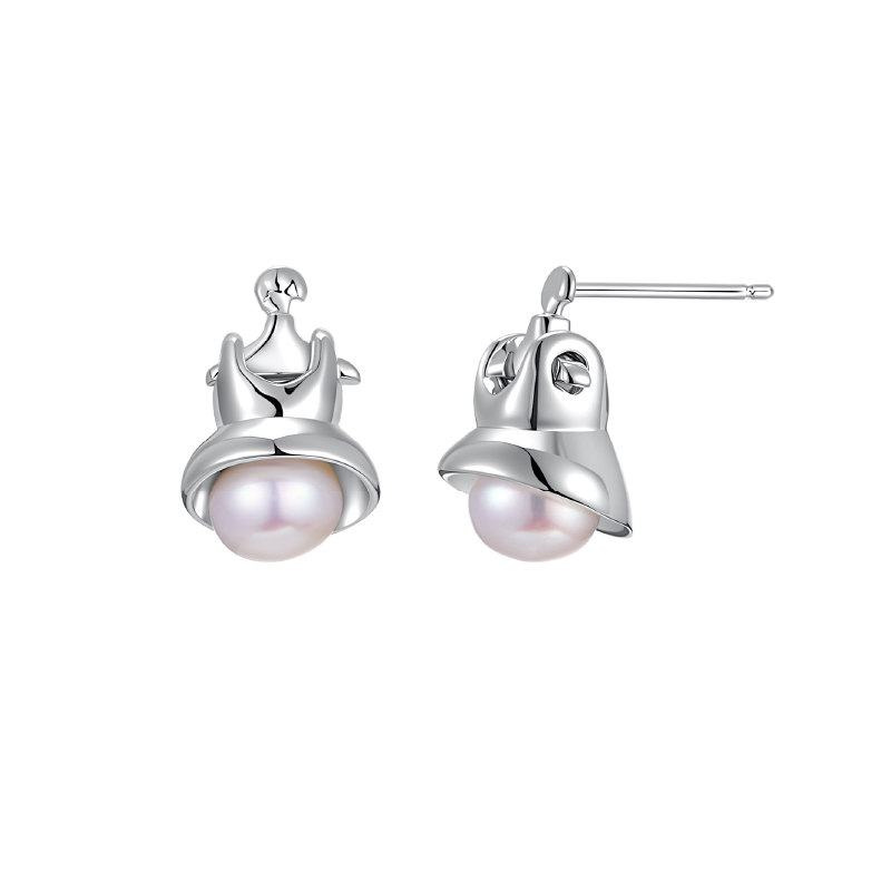 TOGGLER迷你衣架连衣裙珍珠耳钉