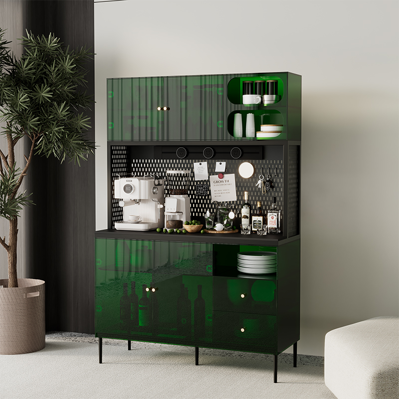 轻奢亚克力洞洞板大容量餐边柜